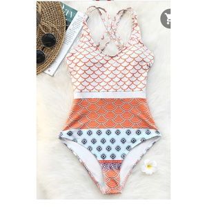 Beautiful printed one piece